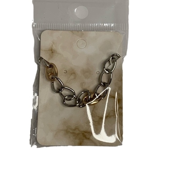 Golden silver chain necklace - Picture 4 of 5